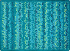 Static Electricity© Classroom Rug, 7'8" x 10'9" Rectangle Teal
