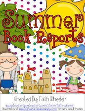 Summer Book Reports FREEbie