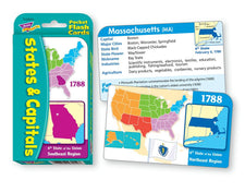 States & Capitals Pocket Flash Cards