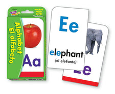 Alphabet/El Alfabeto (ENG/SP) Pocket Flash Cards