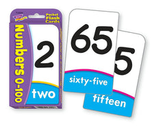 Numbers 0-100 Pocket Flash Cards