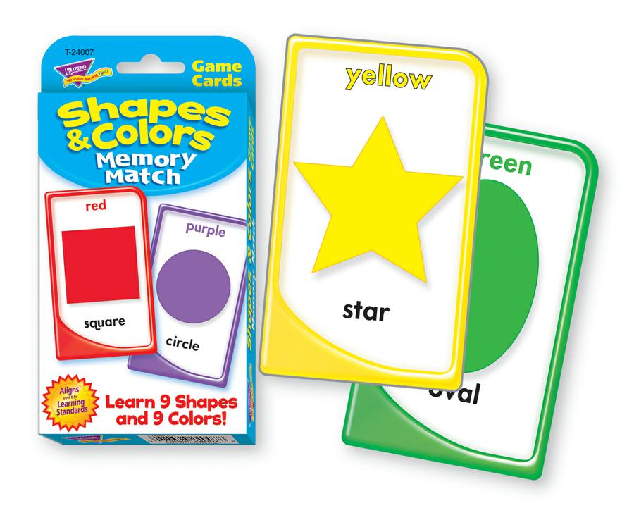 Shapes & Colors Memory Match Challenge Cards®