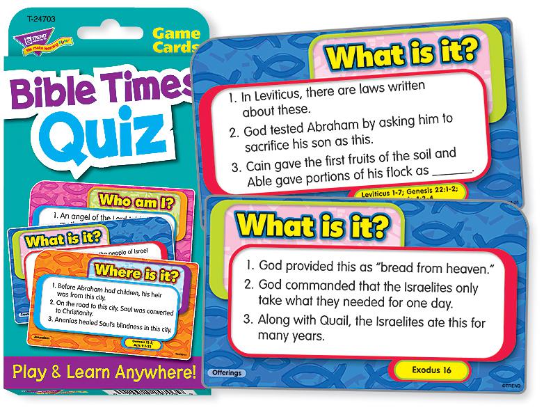 Bible Times Quiz Challenge Cards®