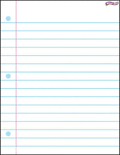 Notebook Paper Wipe-Off® Charts