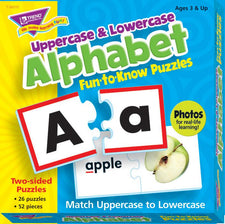 Fun-to-Know® Puzzles, Uppercase & Lowercase Alphabet