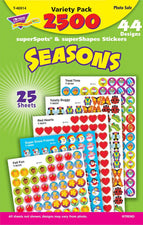 Seasons superSpots® & superShapes Stickers Variety Pack