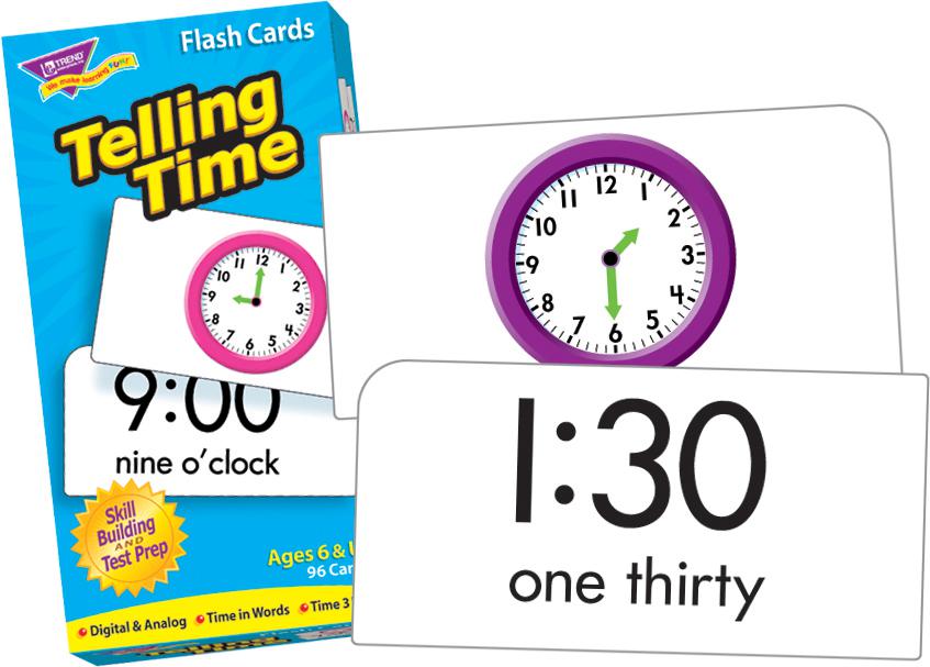 Telling Time Flash Cards