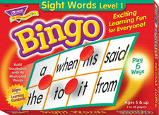 Sight Words Level 1 Bingo Game