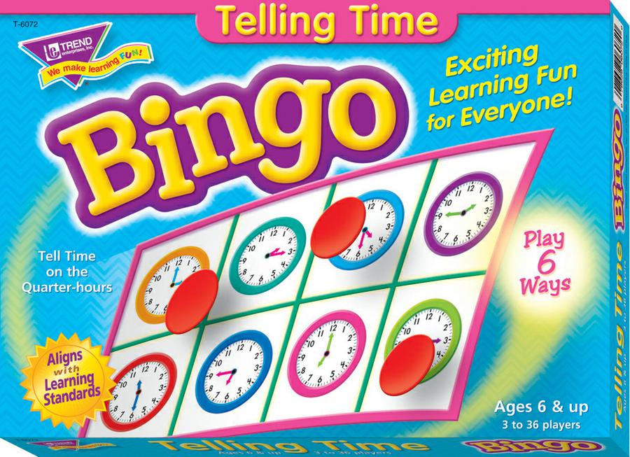 Telling Time Bingo Game
