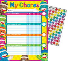 Sock Monkeys Chore Charts