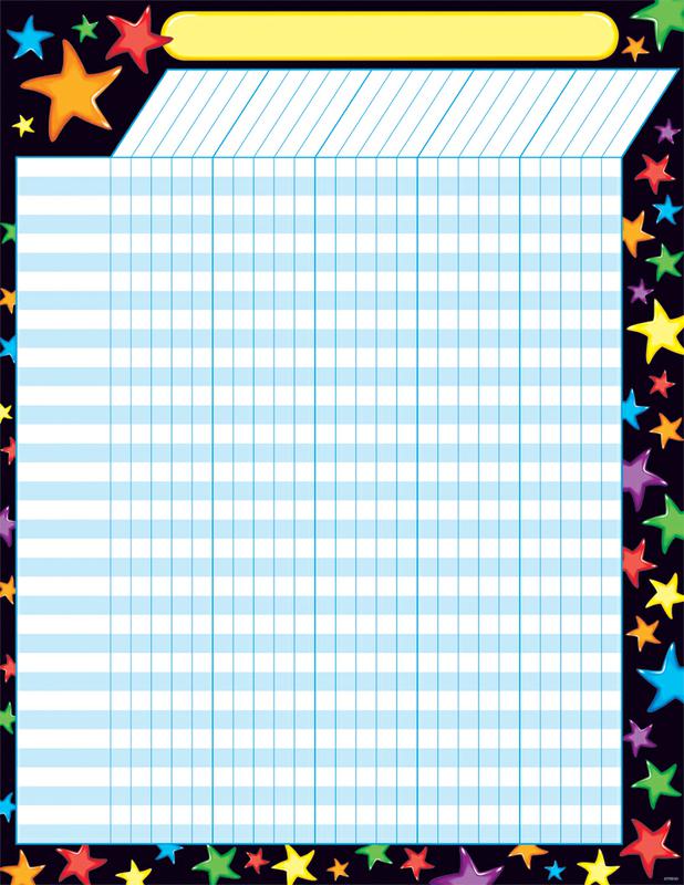 Gel Stars Incentive Chart–Large
