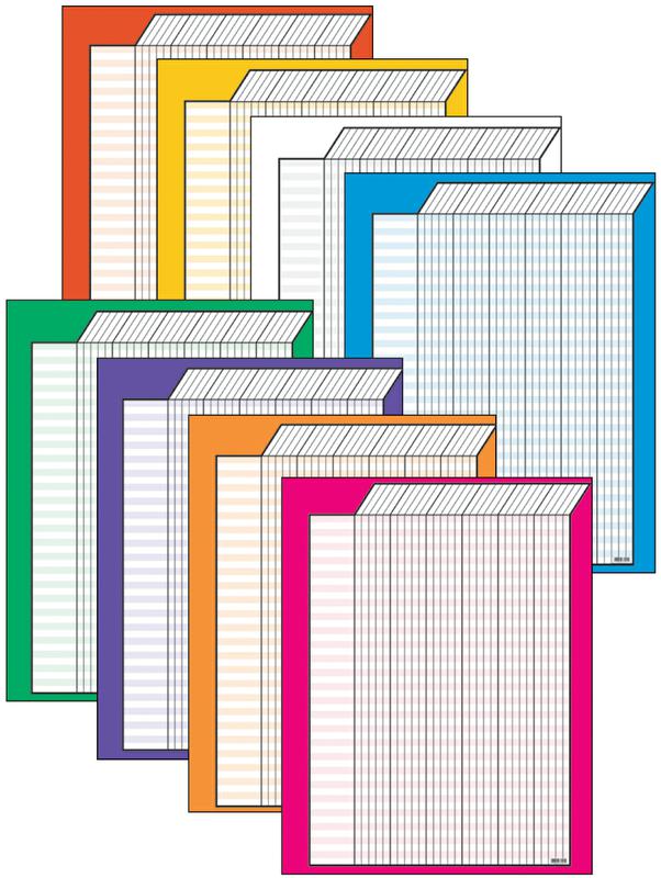Vertical Incentive Charts–Jumbo Variety Pack