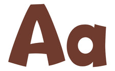 Chocolate 4-Inch Playful Combo Ready Letters®