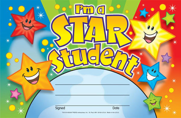 Trend Enterprises I'm a Star Student Recognition Awards | T-81019 ...