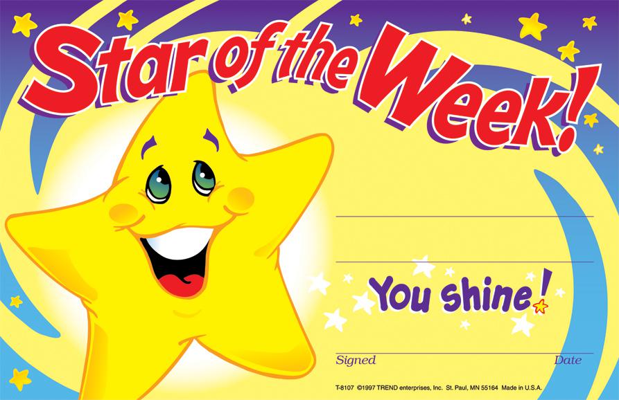 Star of the Week! Recognition Awards
