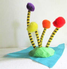 Dr. Seuss Crafts - Pom Pom Truffula Trees!