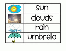 Word Wall, Literacy Center and Science Experiment FREEbies - All About Weather!
