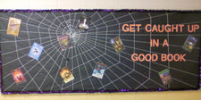 Get Caught Up In A Good Book! - Halloween Reading Bulletin Board