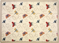 Wing Dings© Classroom Rug, 5'4" x 7'8" Rectangle Beige