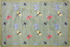 Wing Dings© Classroom Rug, 3'10" x 5'4" Rectangle Green