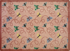 Wing Dings© Classroom Rug, 5'4" x 7'8" Rectangle Rose