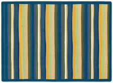 Yipes Stripes© Classroom Rug, 3'10" x 5'4" Rectangle Bold