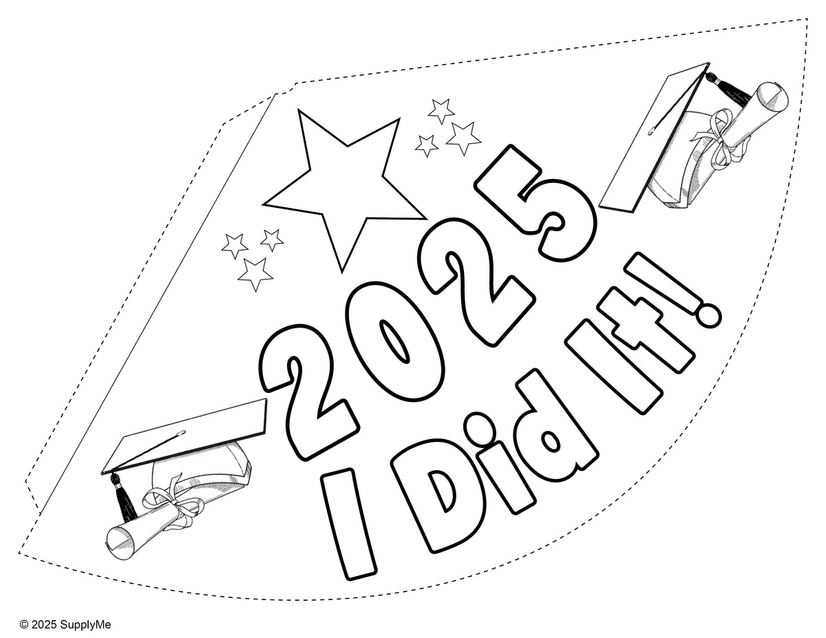 FREE Graduation Party Hat Activity & Craft! - (5 Printable Versions)