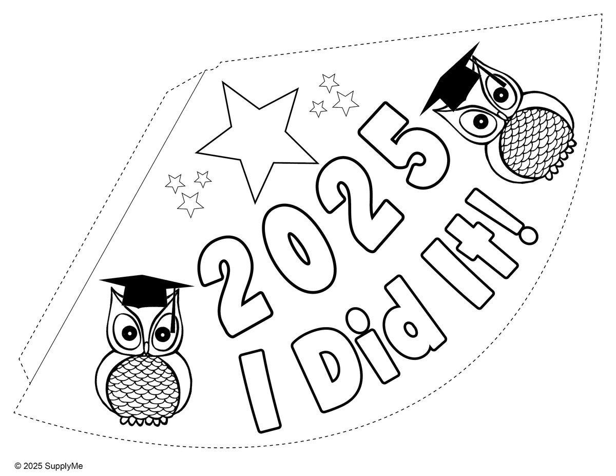 FREE Graduation Party Hat Activity & Craft! - (5 Printable Versions)