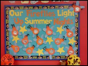 Summer Firefly Bulletin Board Idea & Craft for Kids