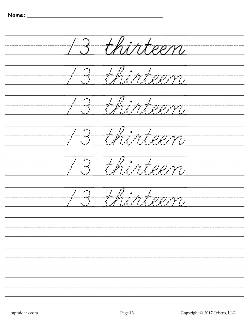 50 In Cursive Printable Cursive Numbers 1 To 50 Letters And Numbers Org Printable