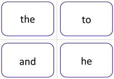 Sight Word Flash Cards