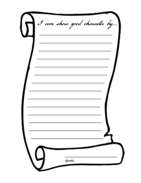"I Pledge To Have Good Character!" Patriotic Bulletin Board Idea