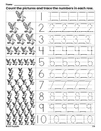 Eagle Math Worksheet FREE Printable Fourth Of July Bald Eagle Counting Worksheet for ...