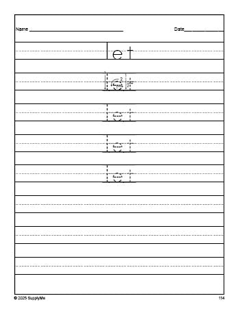Free first grade sight word tracing worksheet, high frequency word 'let', third 100 fry sight words, Dolch, PDF