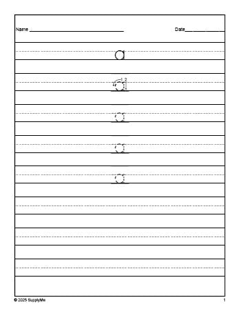 Free preschool sight word tracing worksheet, high frequency word 'a', first 100 fry sight words, Dolch pre-primer, PDF