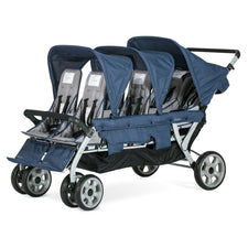 Gaggle® Jamboree 6-Seat Stroller, Navy/Gray