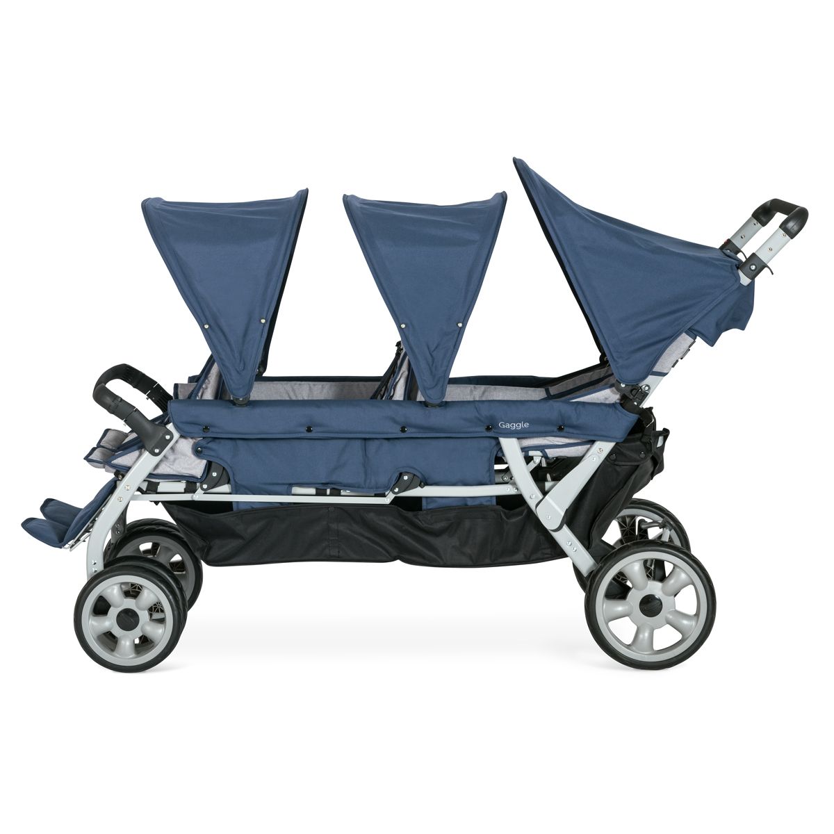 gaggle double stroller Gaggle Jamboree 6 Seat Stroller Navy