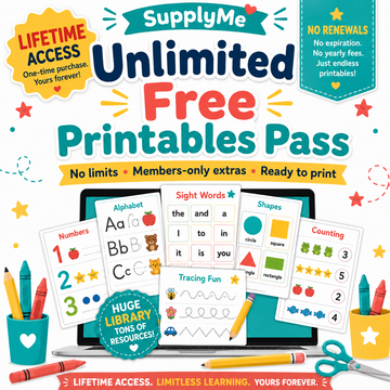 Lifetime Unlimited Free Printables Pass