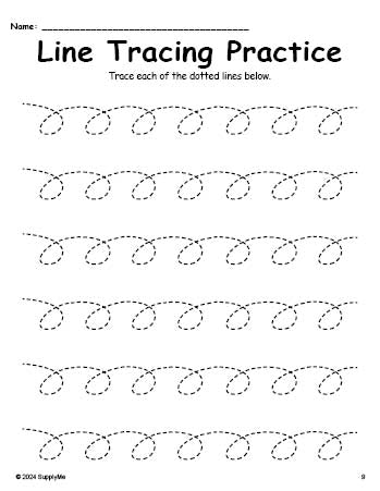 Ink Tracing Line Work Example 10 Line Tracing Worksheets – SupplyMe