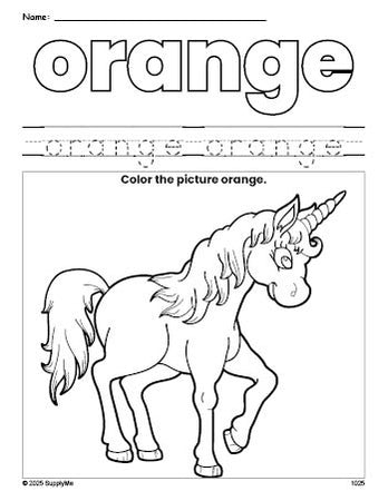 u for unicorn coloring pages