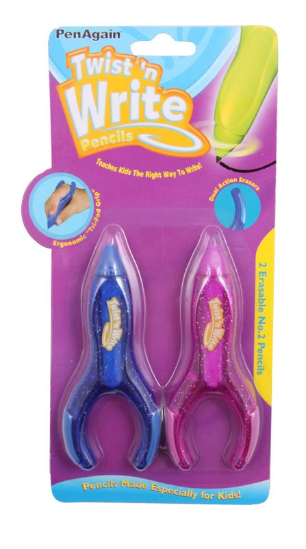 Twist n' Write Pencil, 2 Pack, Carded 