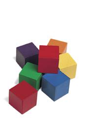 1" Wooden Color Cubes™