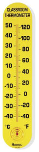 Classroom Thermometer: 15"H