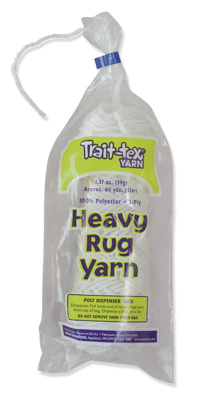 Heavy Rug Yarn Patterns Pacon Heavy Rug Yarn, 60 Yards White | PAC04003 – SupplyMe