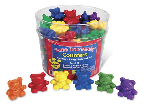 Three Bear Family® Rainbow Counters