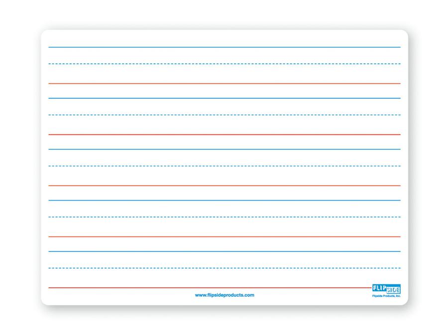 Magnetic Dry Erase Board 9 x 12 Red/Blue Ruled