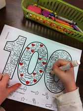 100th Day of School Color Review!