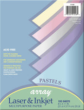 Array® Bond, 20# Pastel Assorted, 100 Sheets