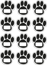 Magnet Black Paw Prints