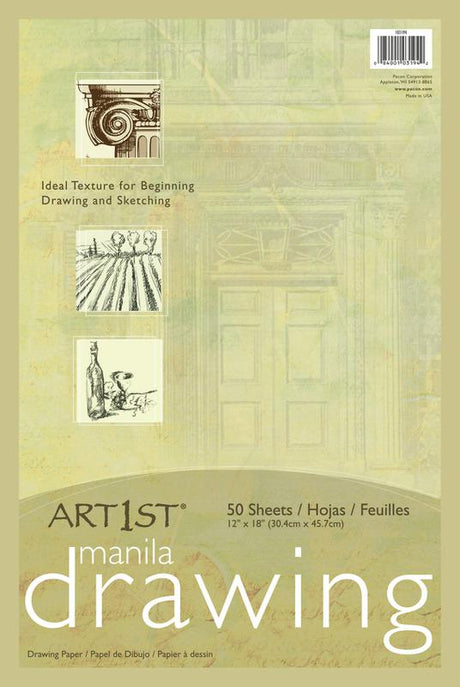 Art1st® Manila Drawing Paper, 12" x 18", 50 Sheets